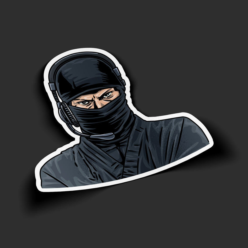 stageninjas - Headset Ninja Sticker